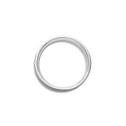 6mm Flat White Gold Band