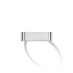 6mm Flat White Gold Band