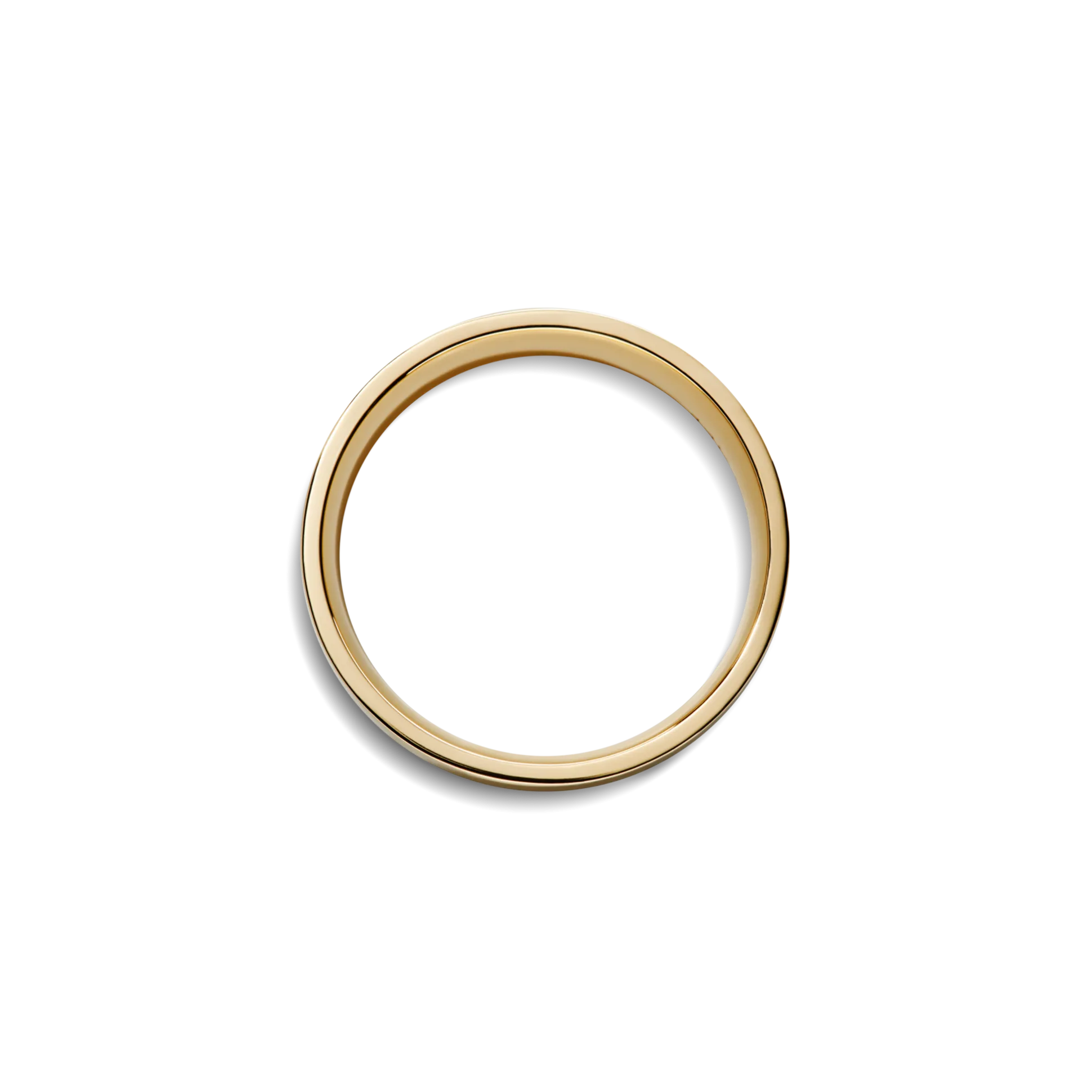 6mm Flat Yellow Gold Band