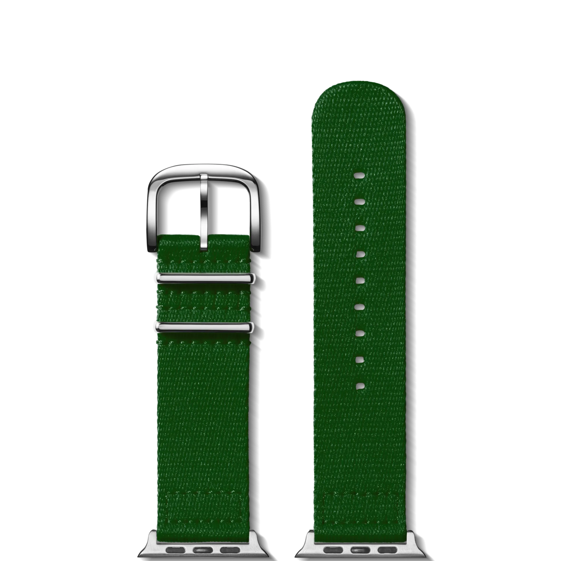 24mm Green Split Nylon Apple Watch Strap