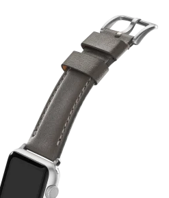 20mm Heather Gray Leather Apple Watch Strap