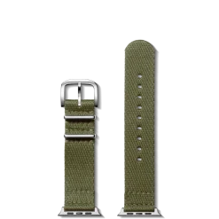20mm Khaki Split Nylon Apple Watch Strap