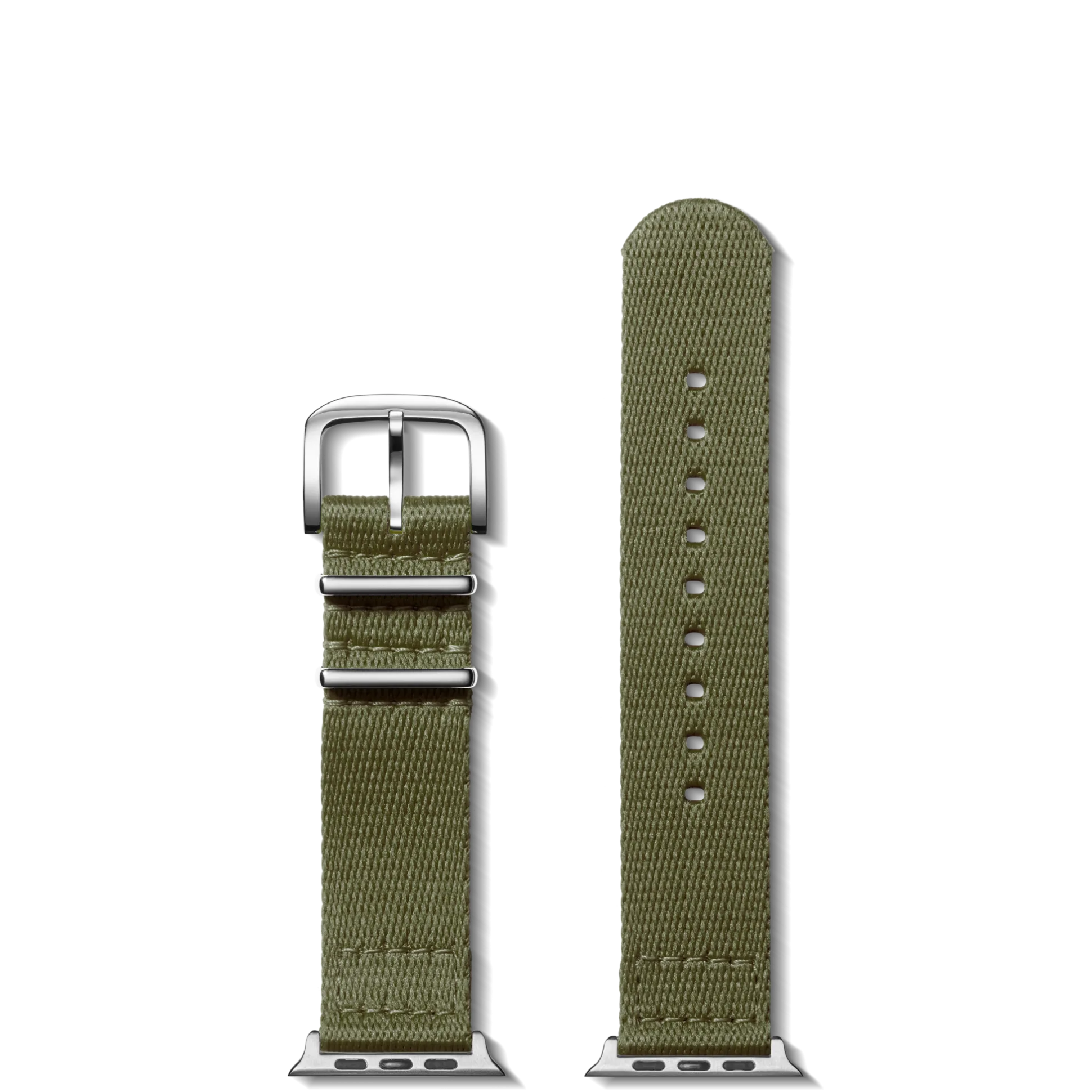 20mm Khaki Split Nylon Apple Watch Strap