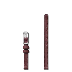 8mm Merlot Leather Watch Strap