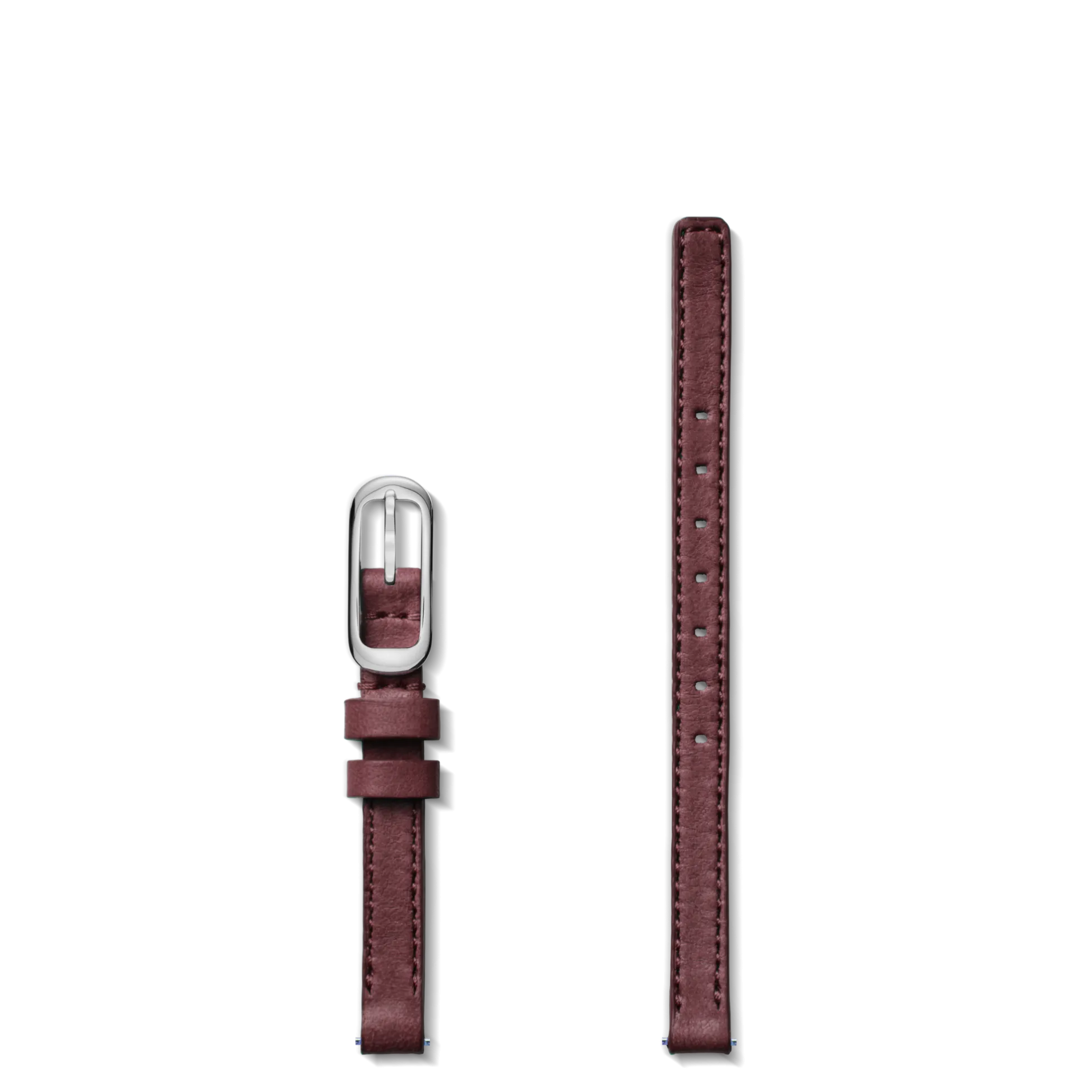 8mm Merlot Leather Watch Strap
