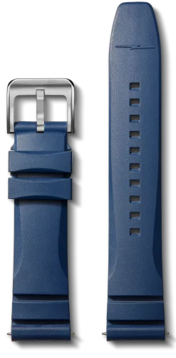 22mm Midnight Blue Expandable Dive Rubber Watch Strap