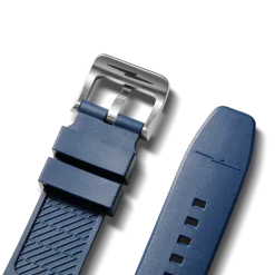 22mm Midnight Blue Expandable Dive Rubber Watch Strap