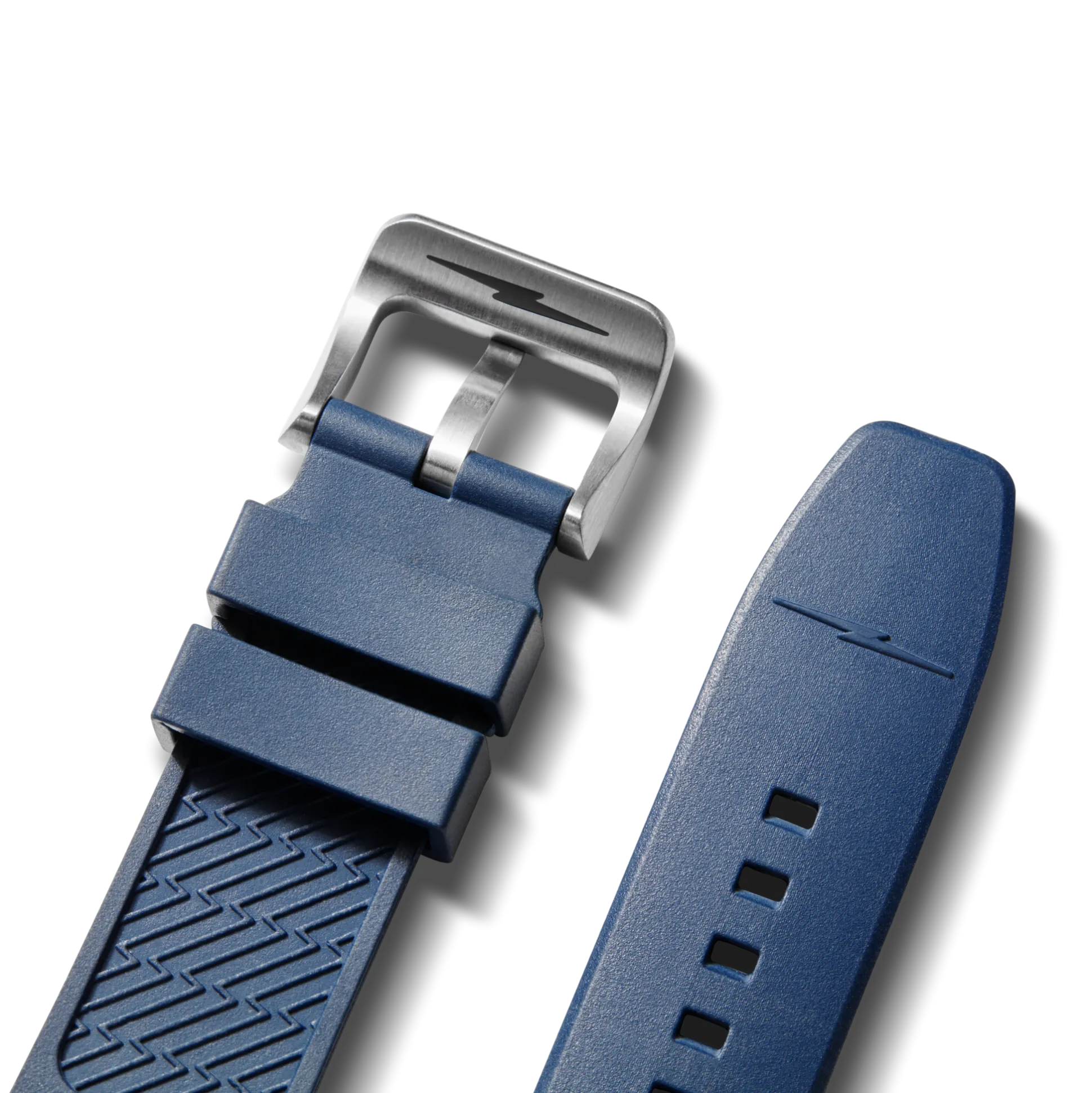 22mm Midnight Blue Expandable Dive Rubber Watch Strap