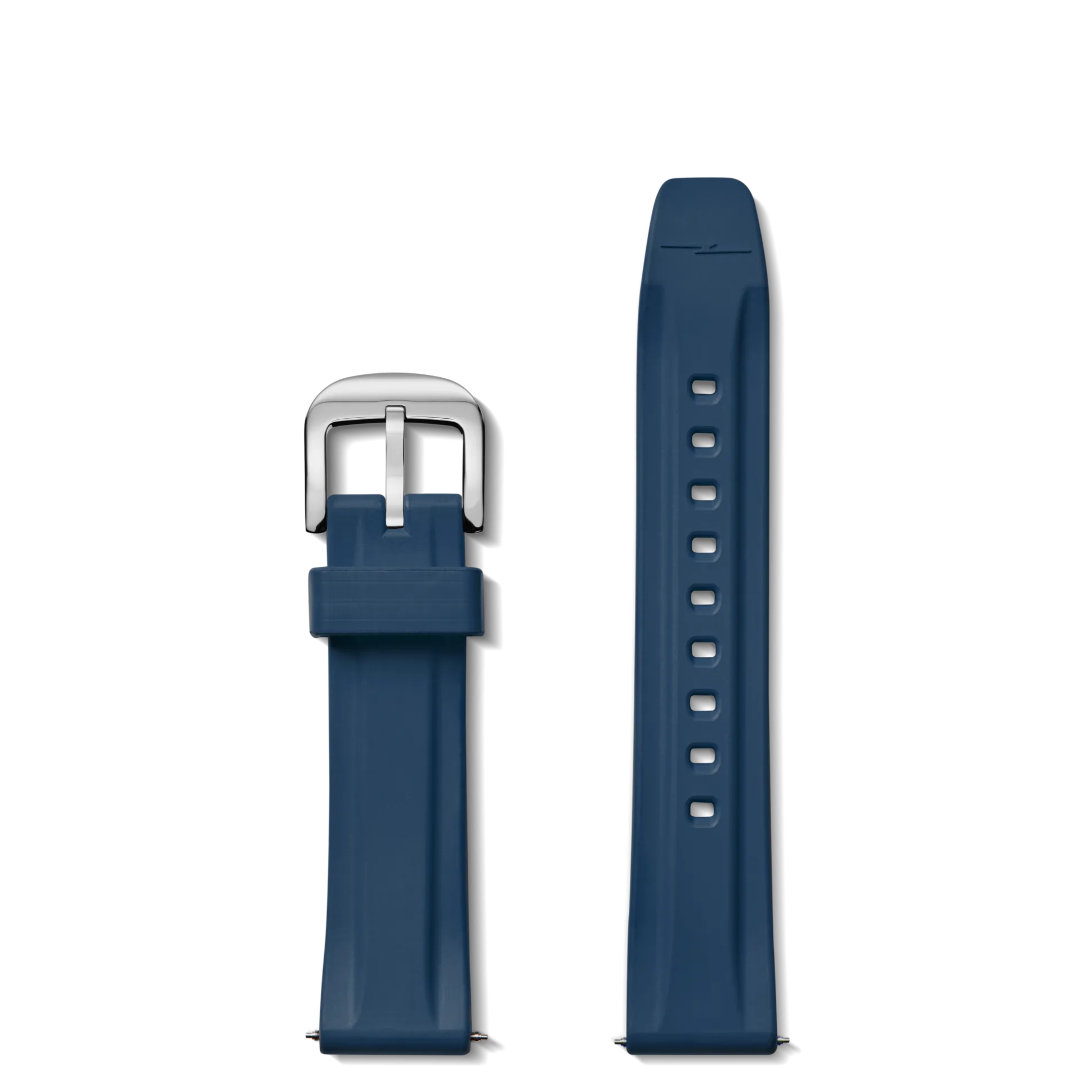 20mm Midnight Blue Rubber Watch Strap