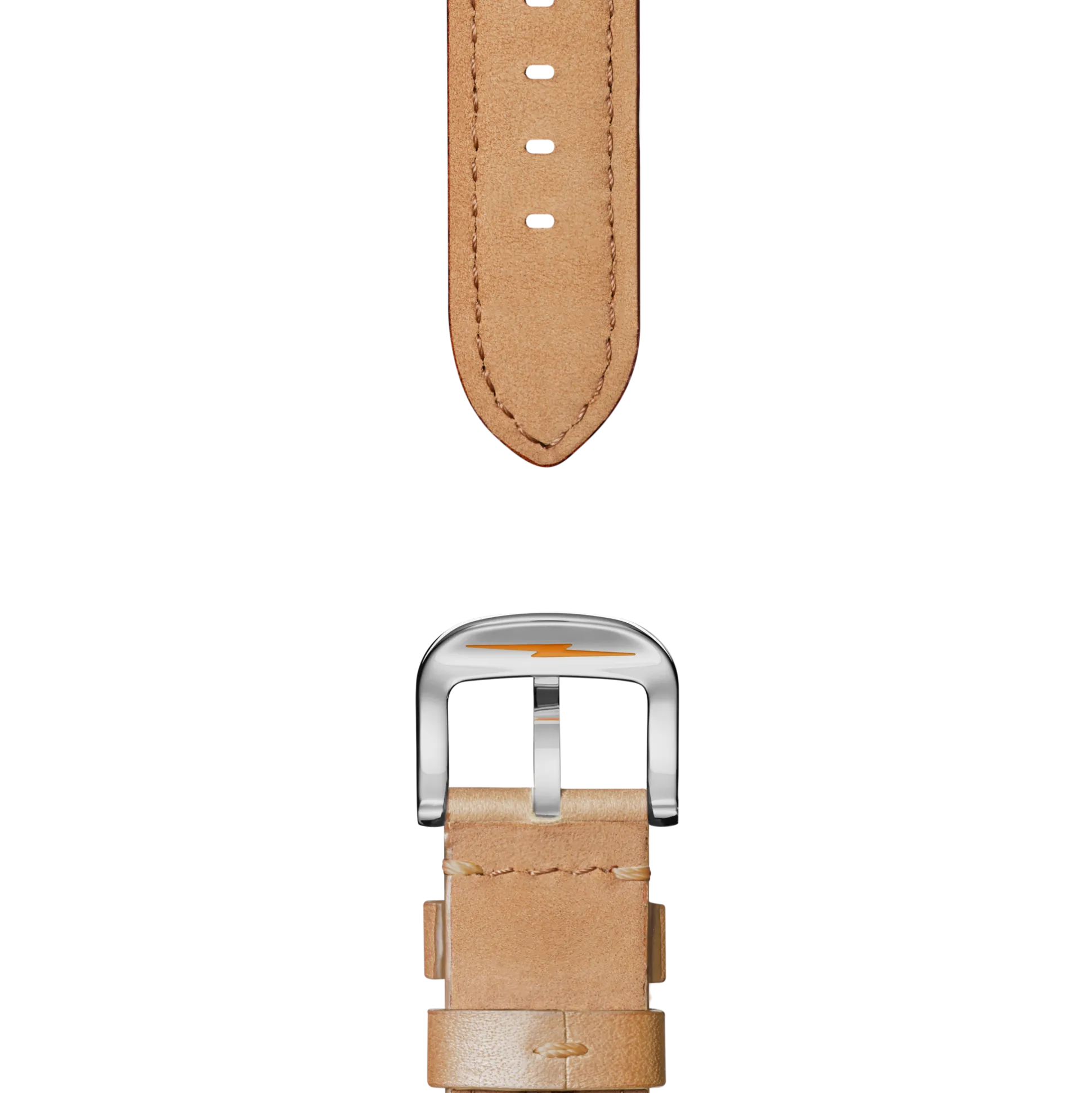 20mm Natural Leather Watch Strap