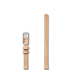8mm Natural Leather Watch Strap