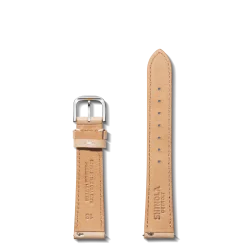 18mm Natural Leather Watch Strap