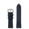24mm Navy Leather Watch Strap