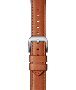 20mm Orange Leather Apple Watch Strap
