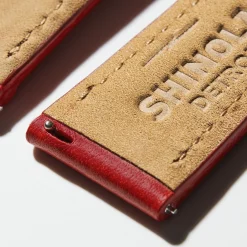 20mm Pop Red Leather Watch Strap
