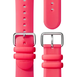 22mm Red Silicone Watch Strap