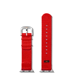 20mm Red Split Nylon Apple Watch Strap