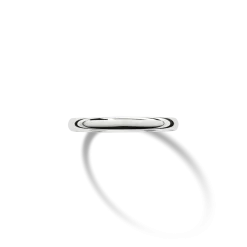 2mm Round White Gold Band