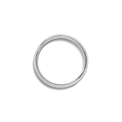 6mm Round White Gold Band