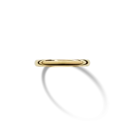 2mm Round Yellow Gold Band