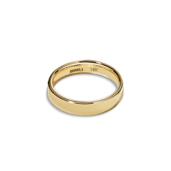 4mm Round Yellow Gold Band