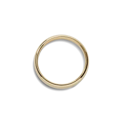 4mm Round Yellow Gold Band