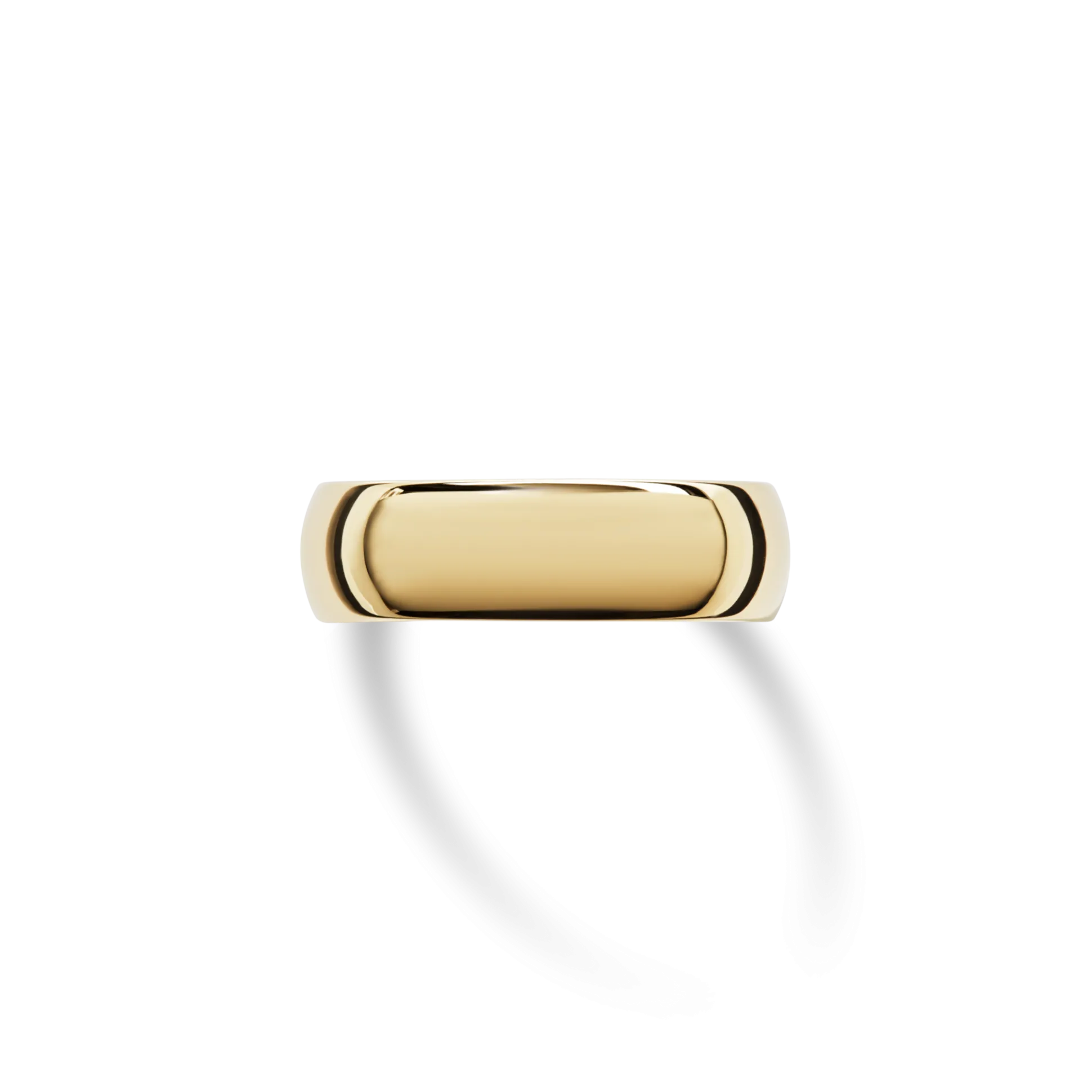 6mm Round Yellow Gold Band