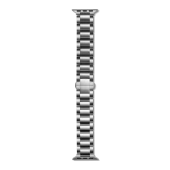 20mm Stainless Steel 3-Link Apple Watch Bracelet