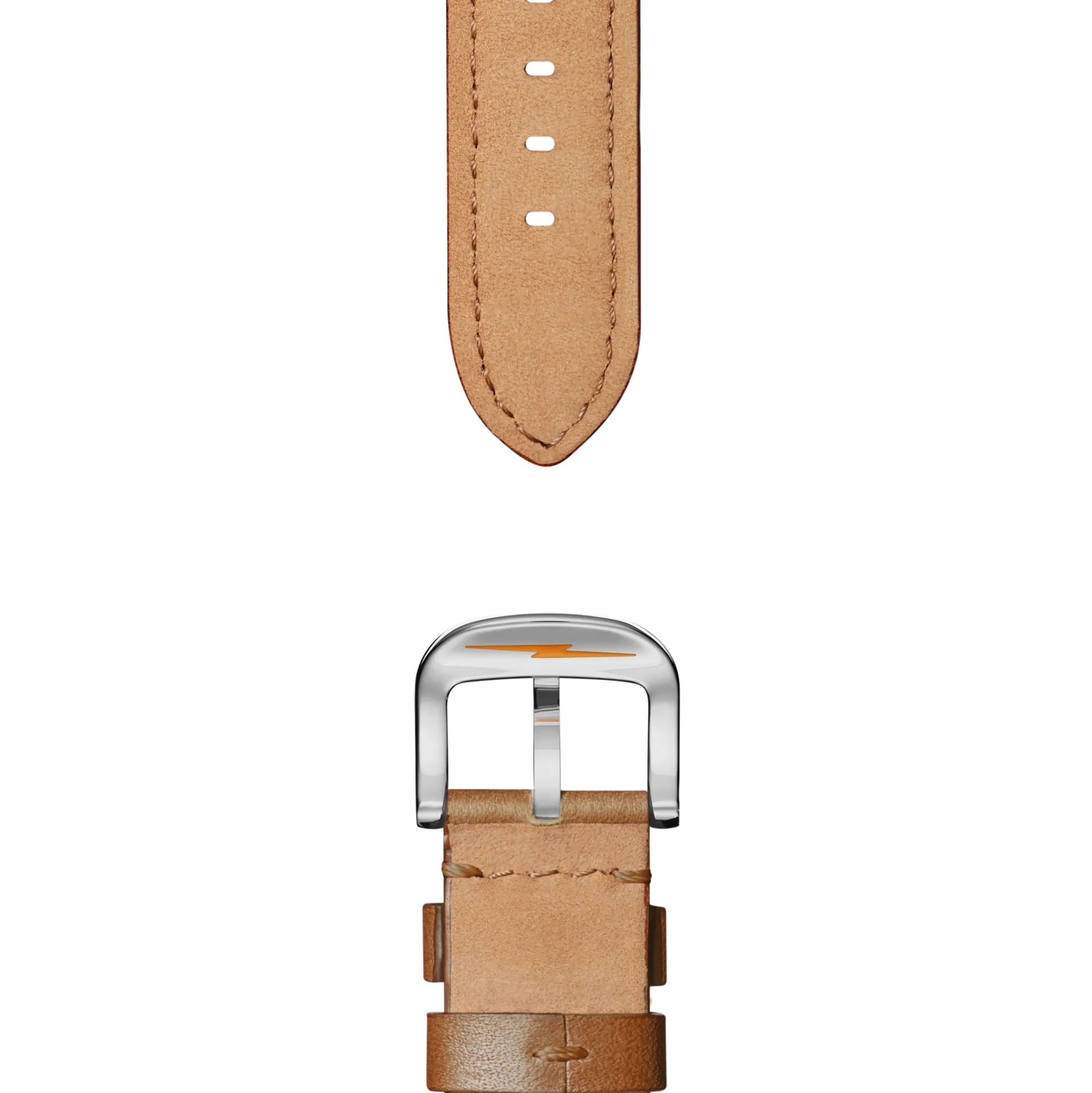 22mm Tan Leather Watch Strap