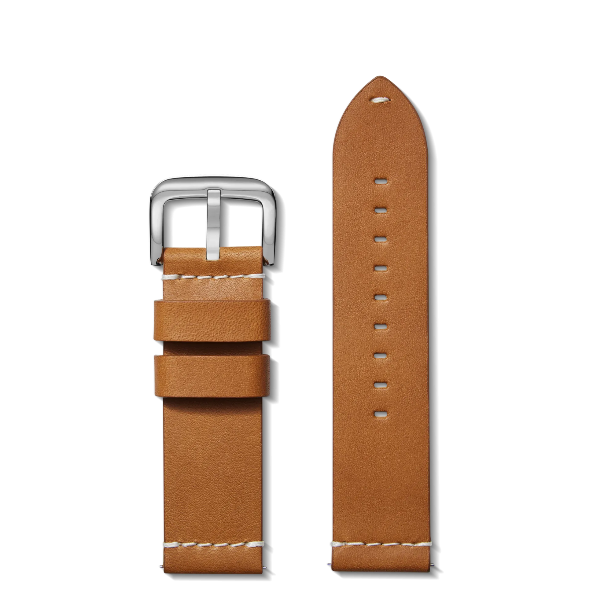 24mm Tan Leather Watch Strap