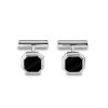 Octagonal Onyx Inlay Cufflinks