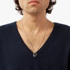Onyx Tag Necklace