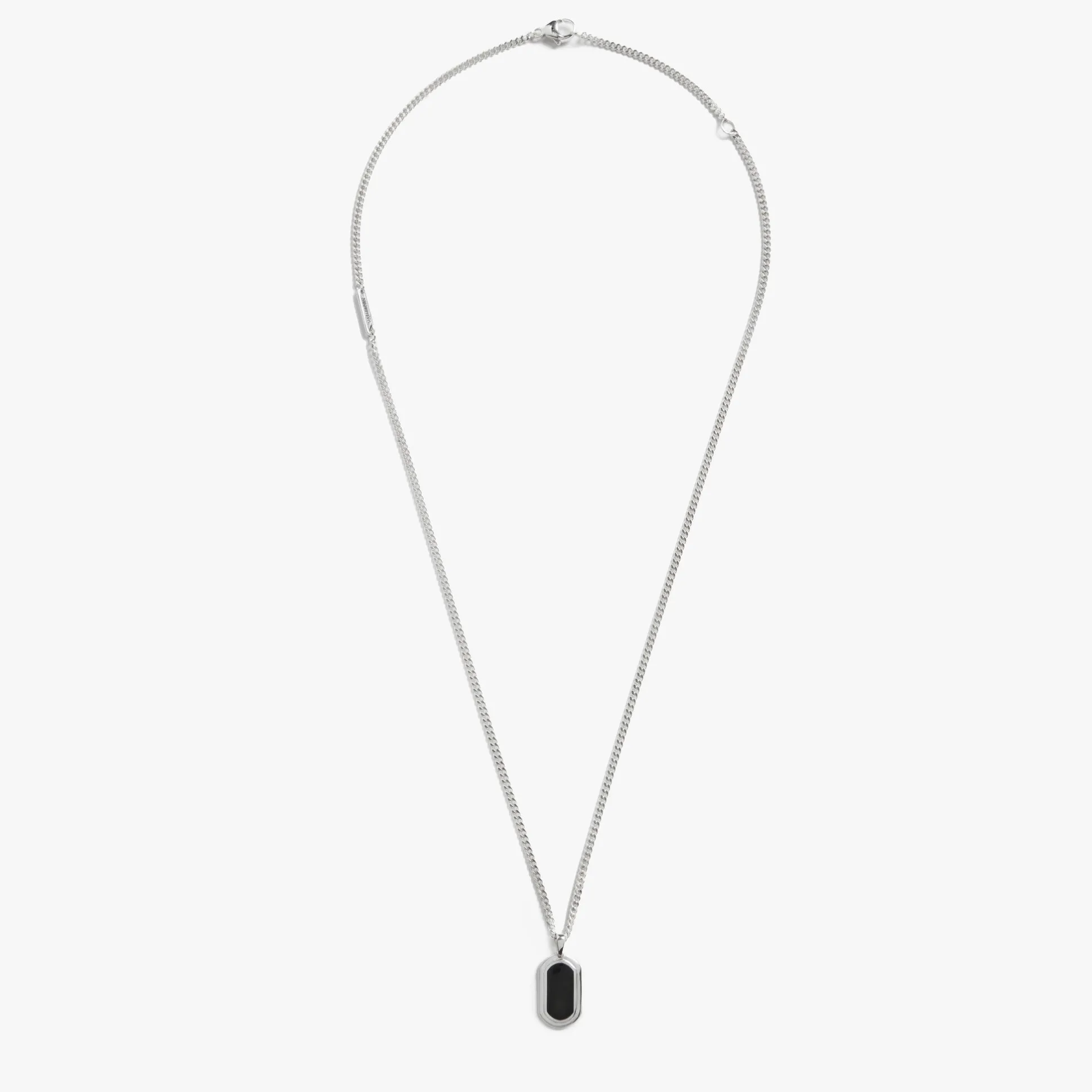 Onyx Tag Necklace