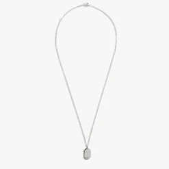 Onyx Tag Necklace