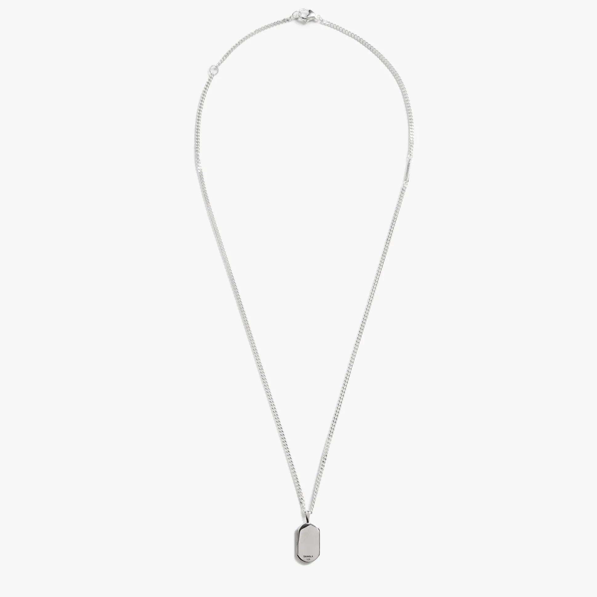 Onyx Tag Necklace