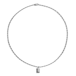 Petite Rectangular Tag Necklace