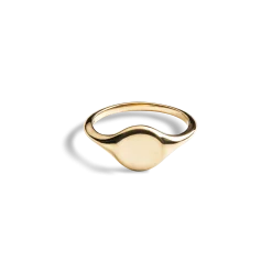 Petite Round Signet Ring