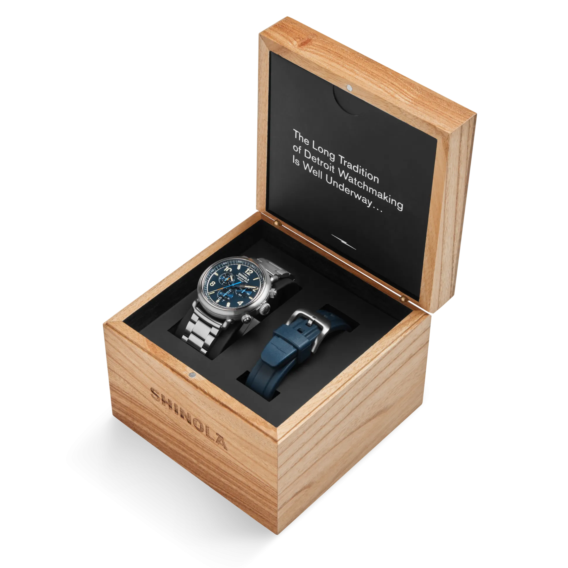 Runwell Chronograph West Wind Watch Gift Set with Additional Strap