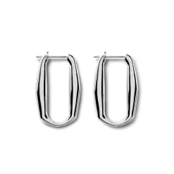 Signature Link Hoop Earrings