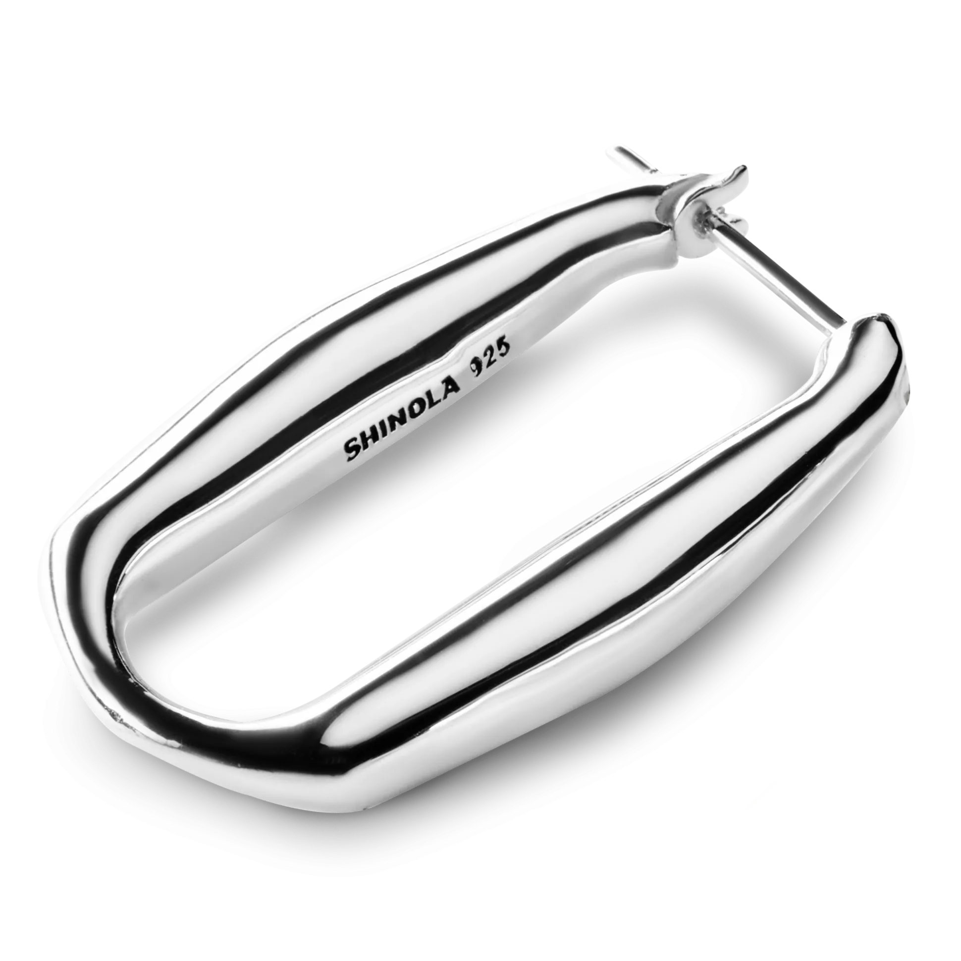 Signature Link Hoop Earrings