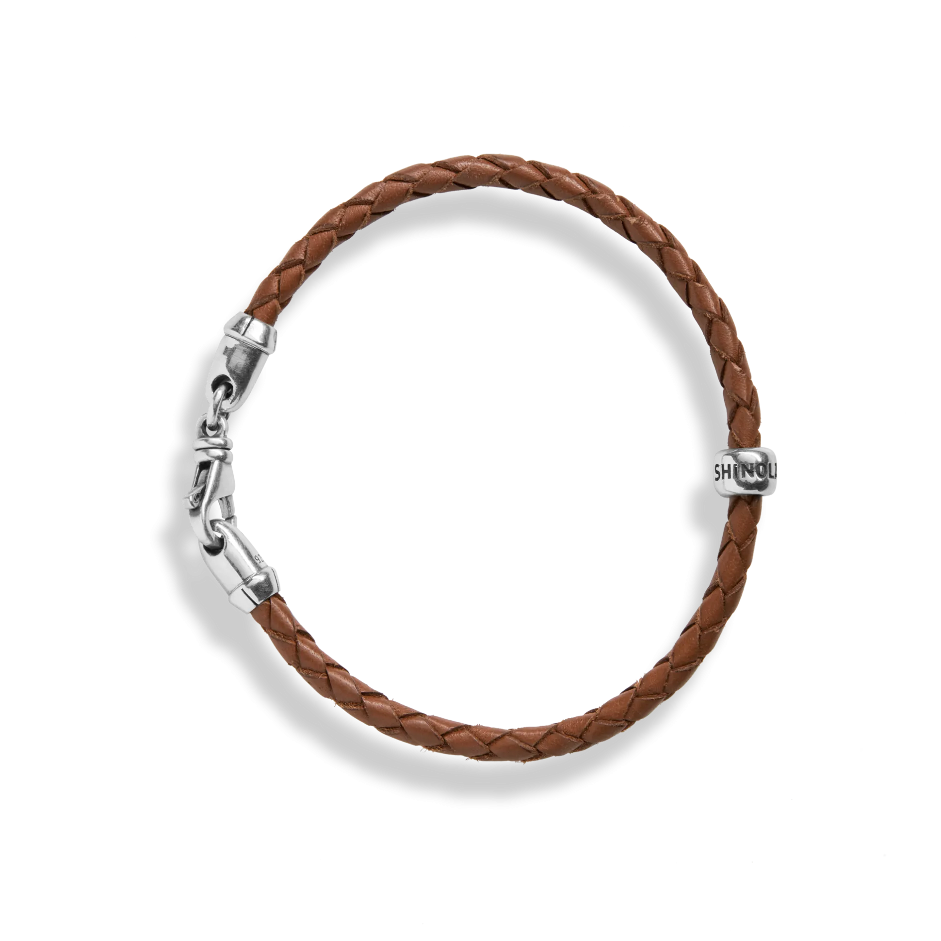 Single Wrap Woven Leather Bracelet